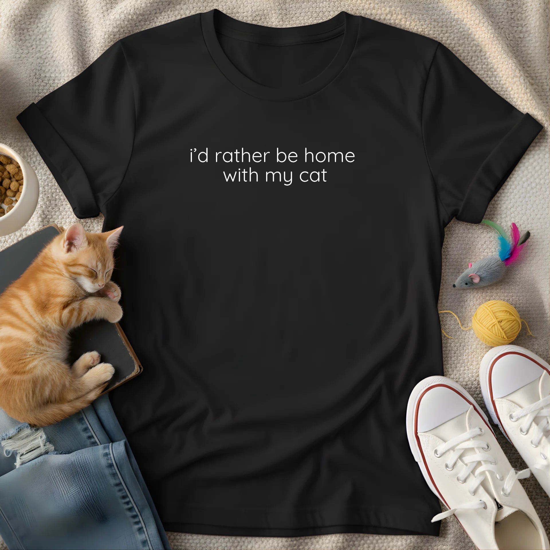 i'd rather be home - Minimalist T-shirt