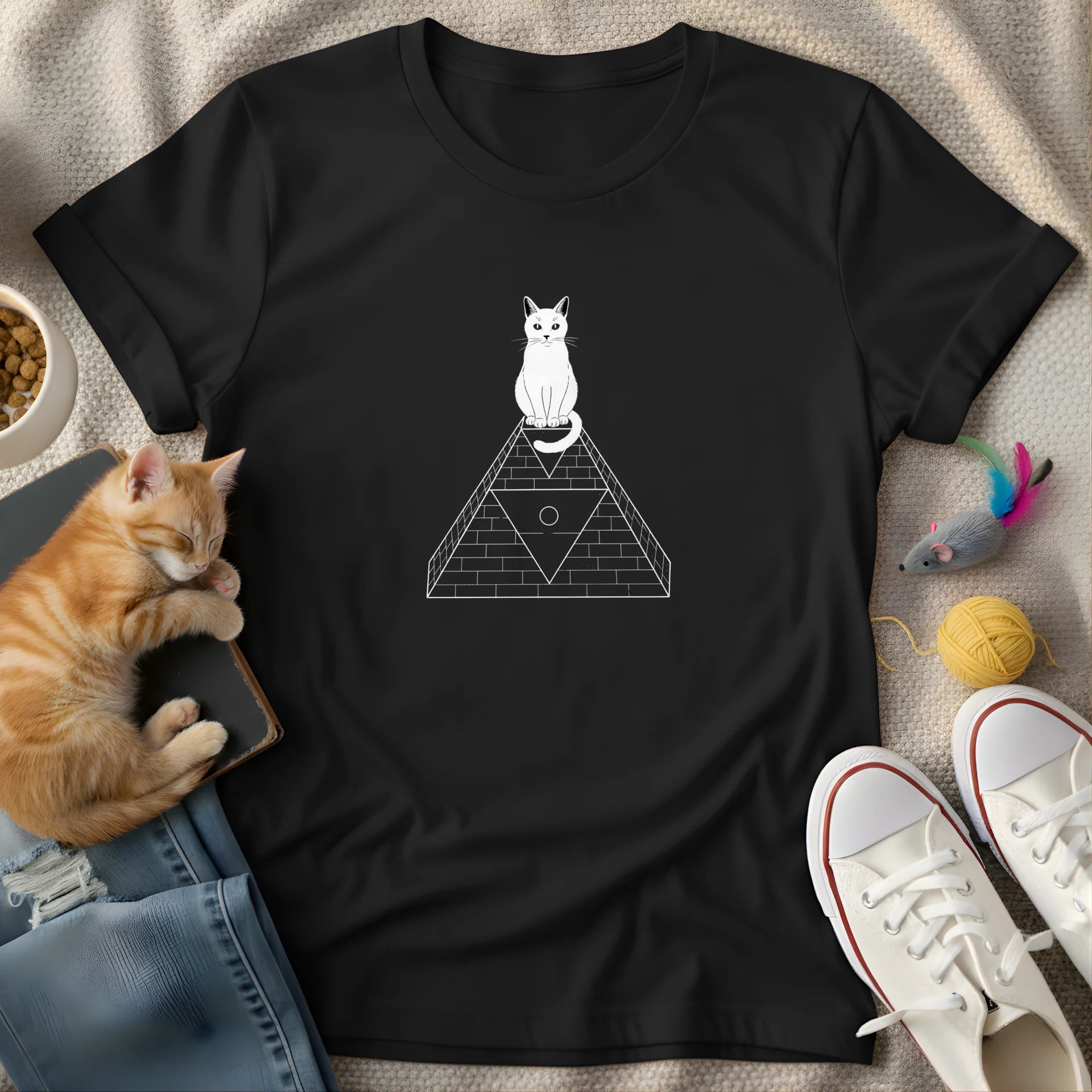 cat pyramid - Graphic T-Shirt