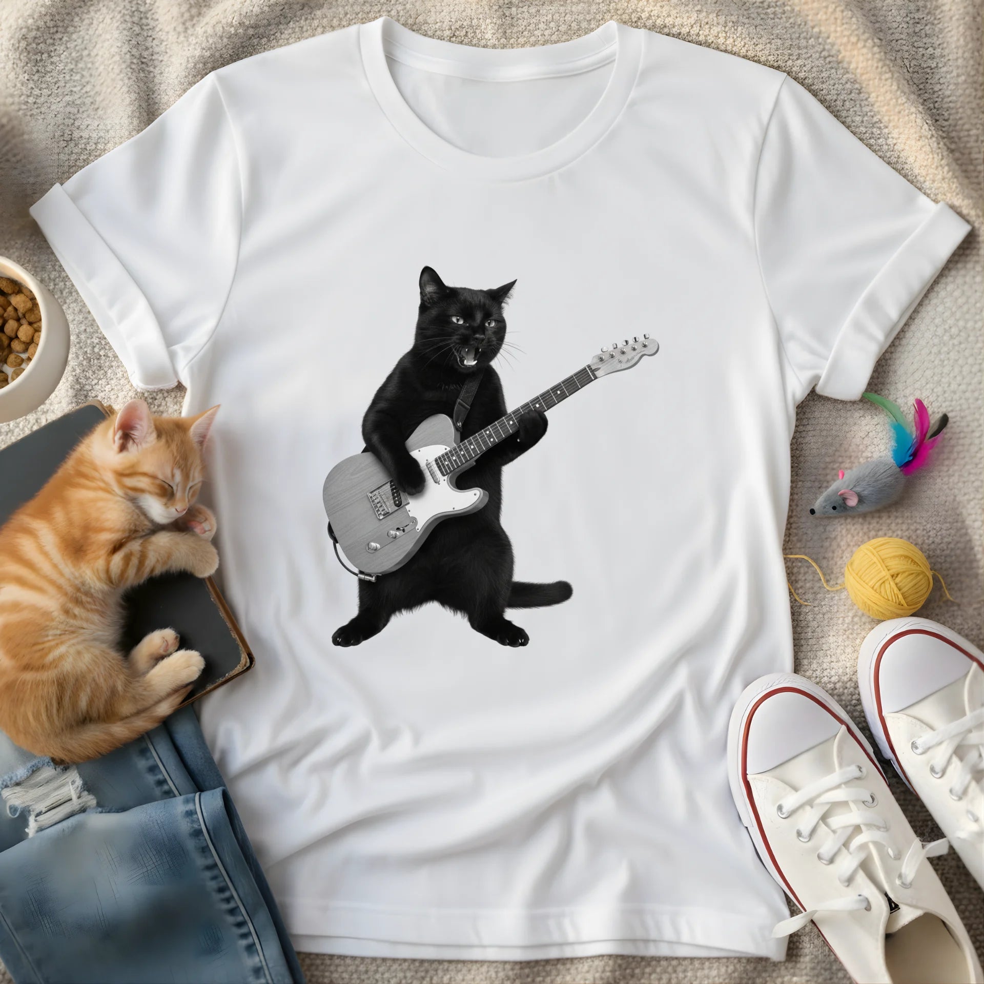 guitarcat realistic - Graphic T-Shirt