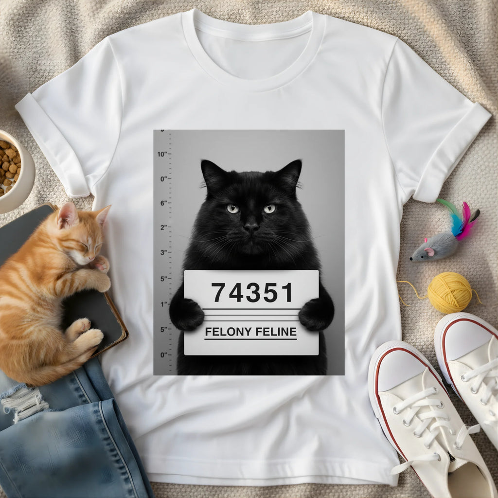 felony feline - Graphic T-Shirt