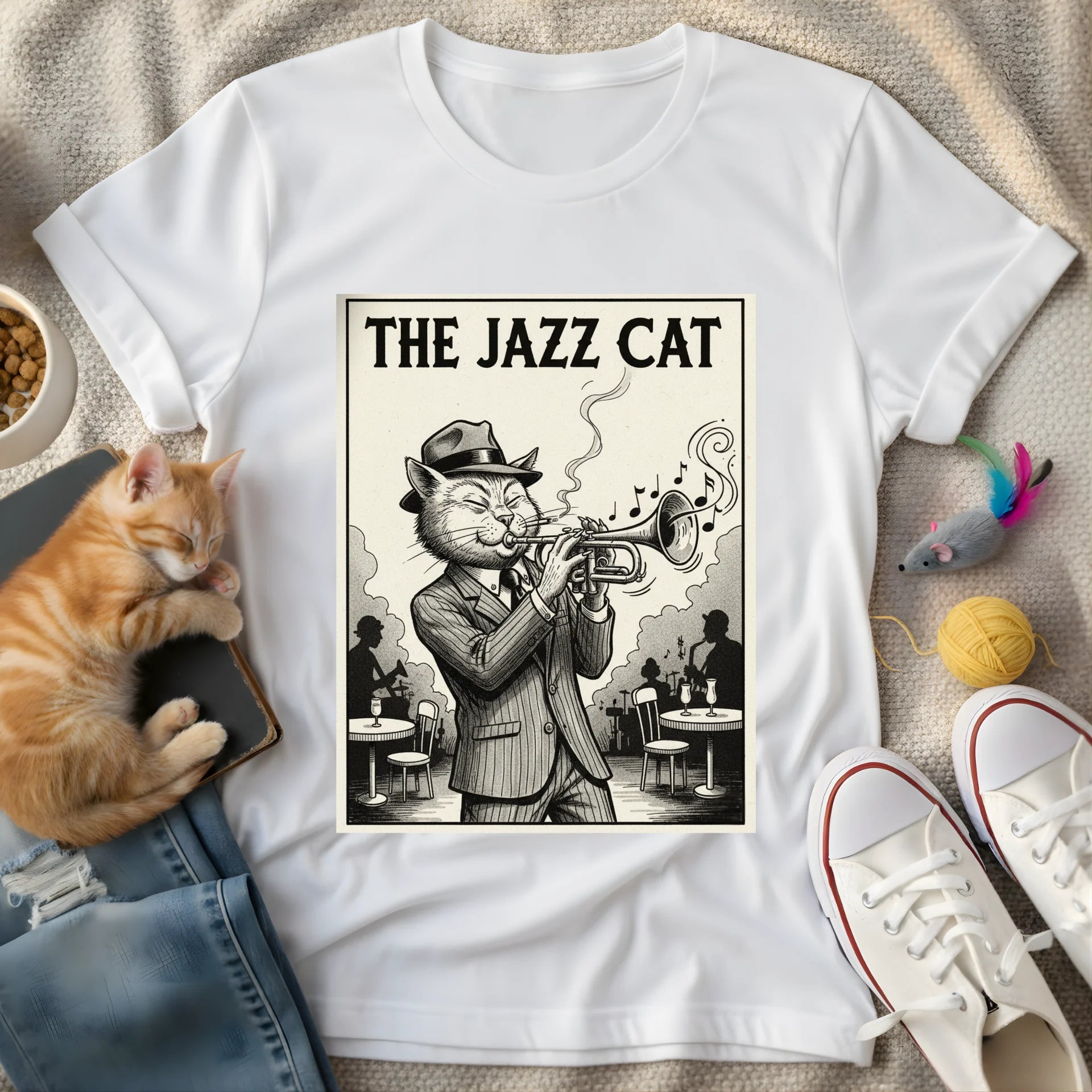 the jazz cat - Graphic T-Shirt
