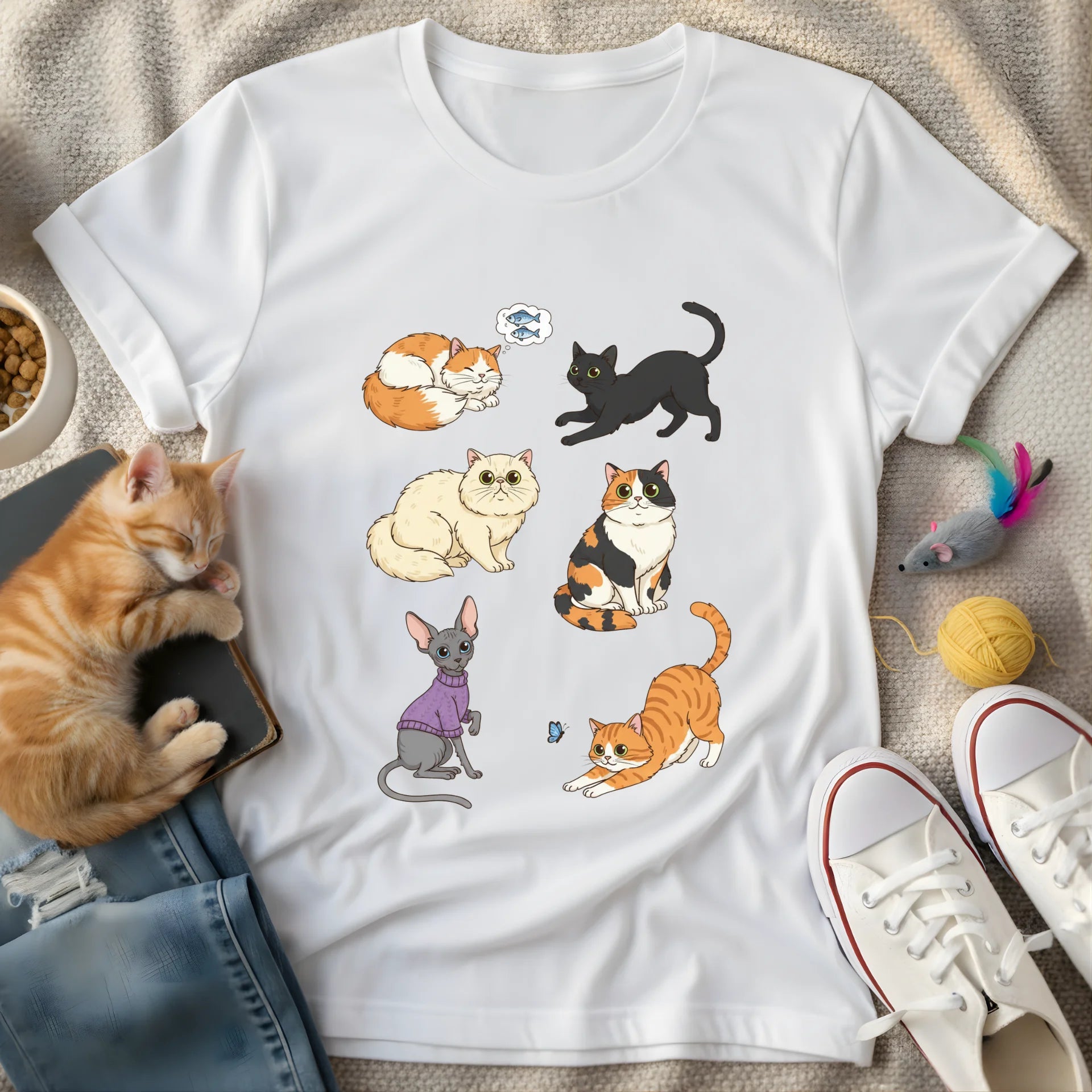 cat breeds - Graphic T-Shirt