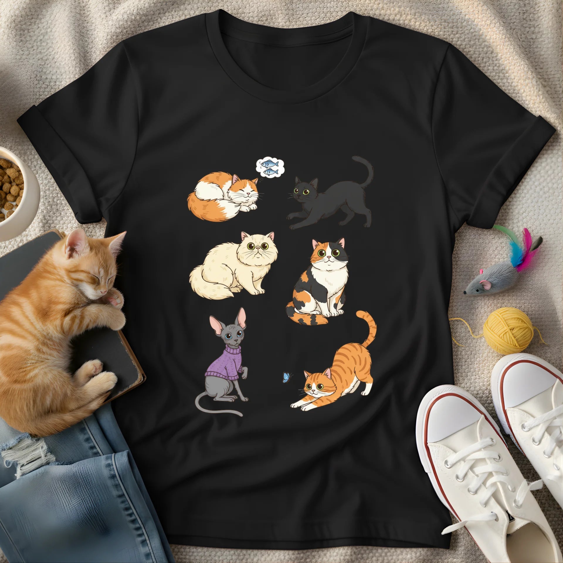 cat breeds - Graphic T-Shirt