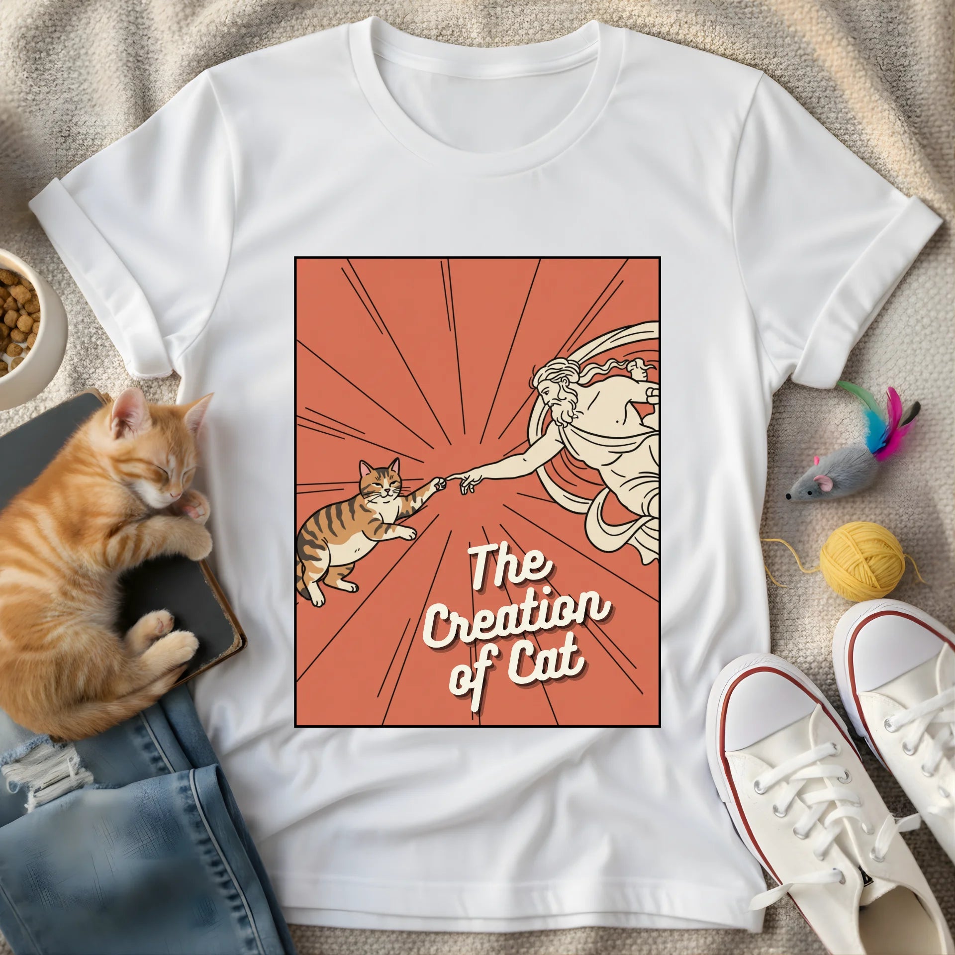 the creation of cat - Graphic T-Shirt