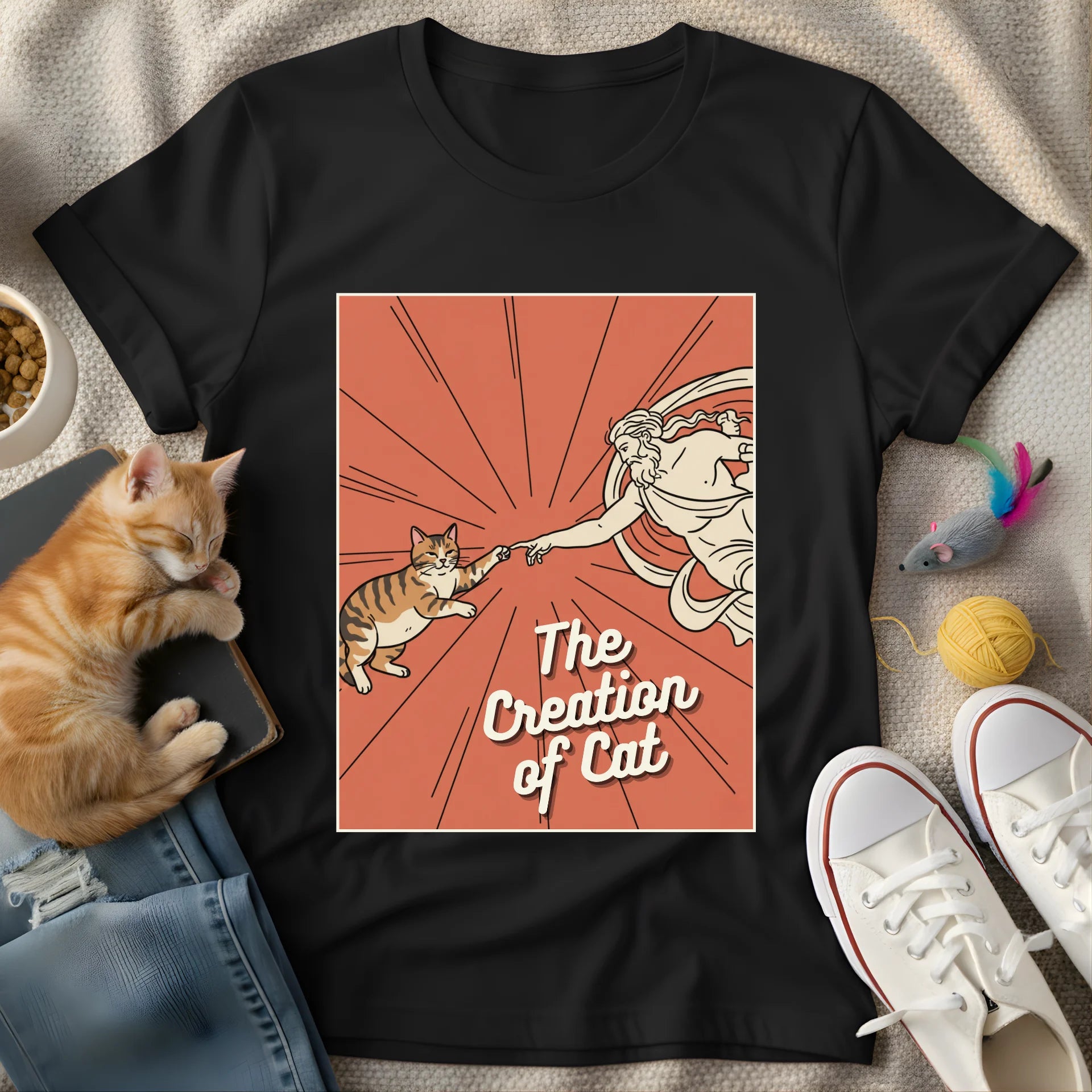 the creation of cat - Graphic T-Shirt