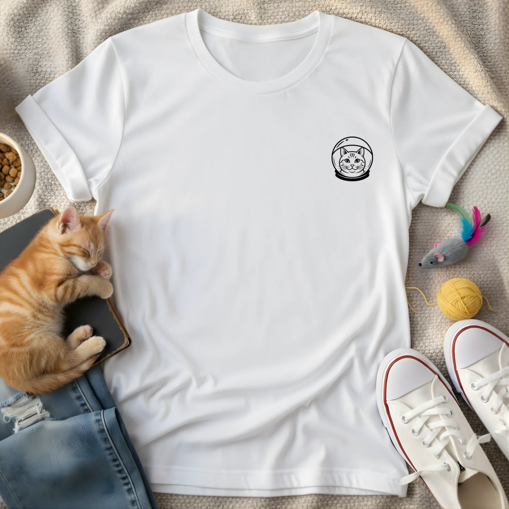 cat astronaut corner - Graphic T-Shirt