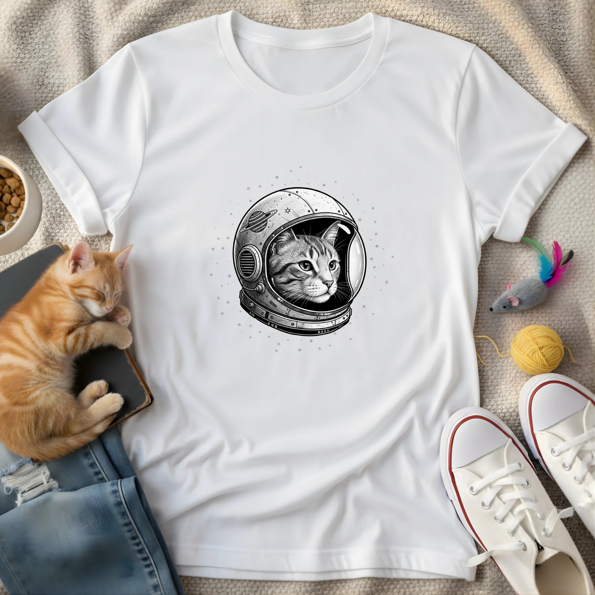 cat astronaut - Graphic T-Shirt